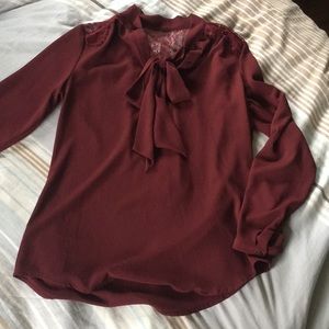 Mossimo tie blouse